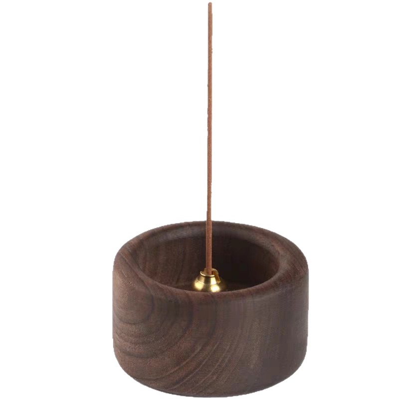 Home Fragrance Incense Sticks - 1개입 블랙 월넛 원목 향꽂이 -
