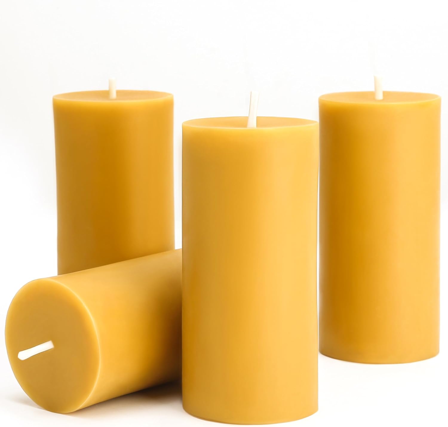Beeswax Taper Candle - 1/3/5PCS 밀랍 기둥 양초 무연 밀랍