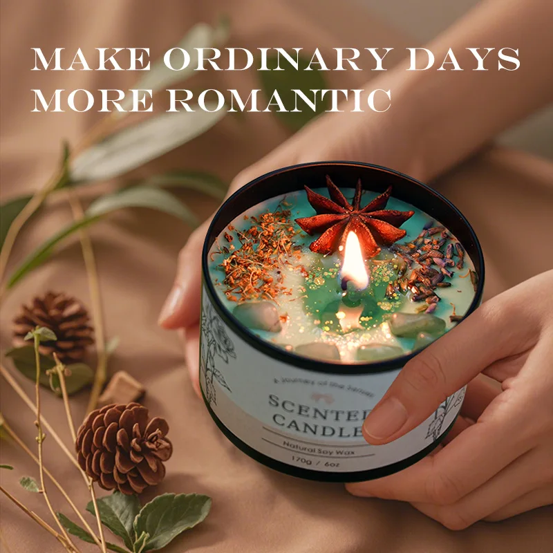 Fragrance In Home - 크리에이티브 크리스탈 아로마테라피 양초 6OZ -