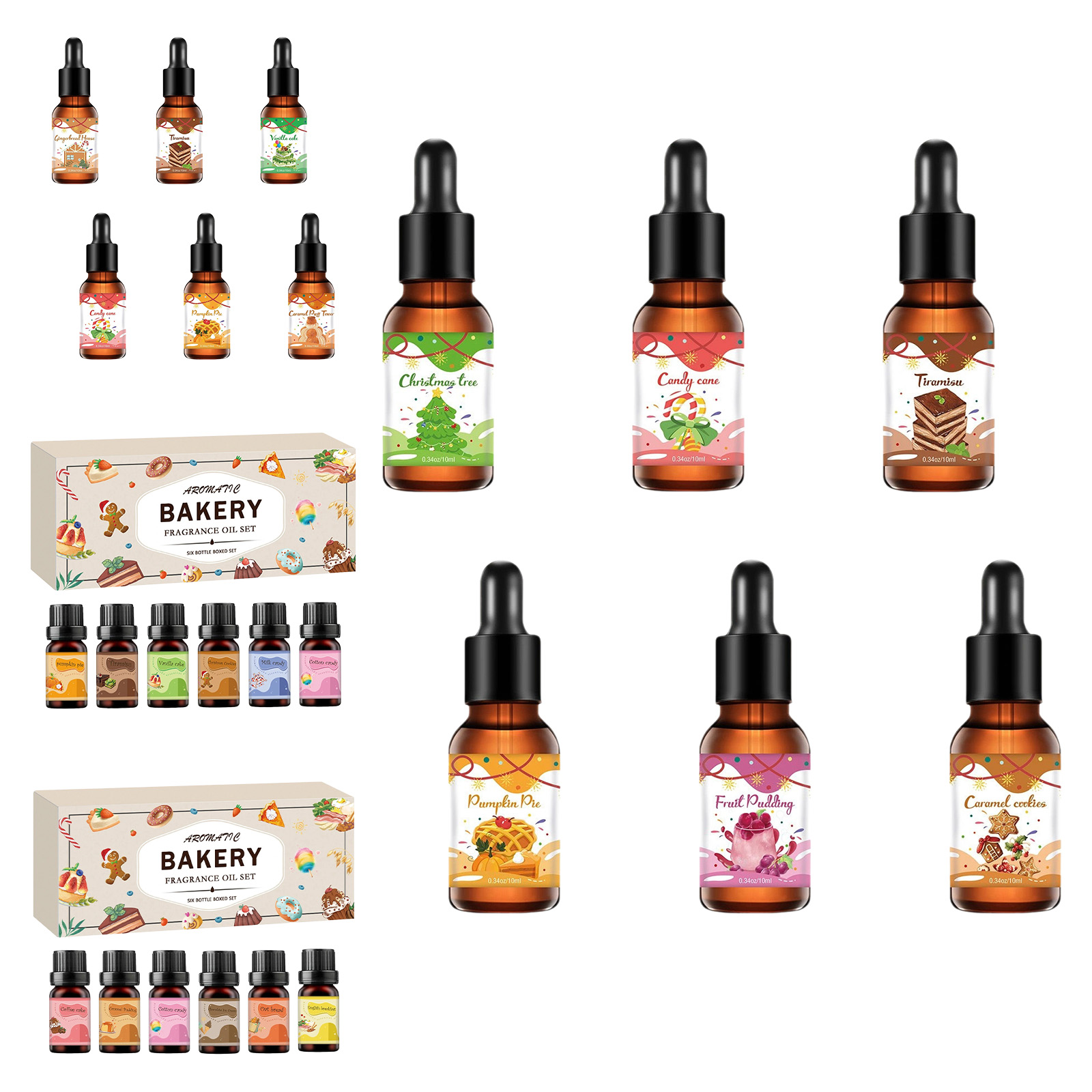 크리스마스 향유 베이커리 에센셜 오일 세트 양초 비누  - Fragrance Oil Set 리뷰 및 가격