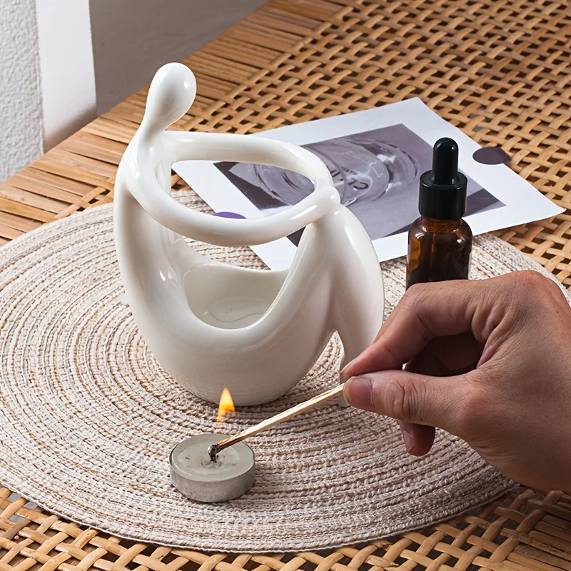 세라믹 인센스 버너 인체 모양 에센셜 오일 캔들 홀더  - Home Fragrance Wax Melts 리뷰 및 가격
