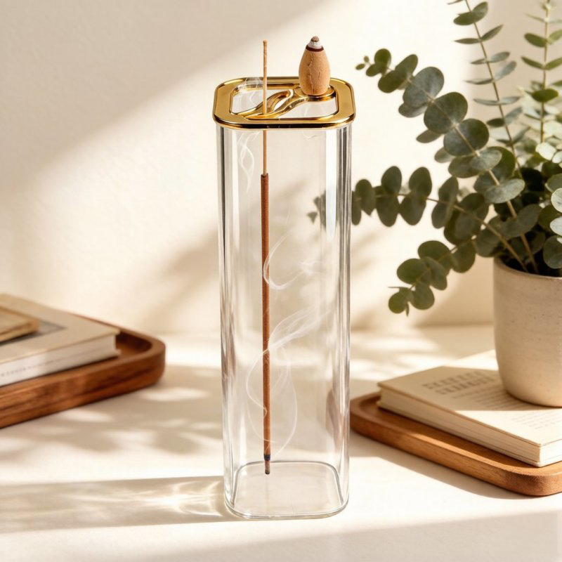 금속 유리 이중 향로 (스틱 & 콘형 백플로우), 사무 - Home Fragrance Incense Sticks 리뷰 및 가격
