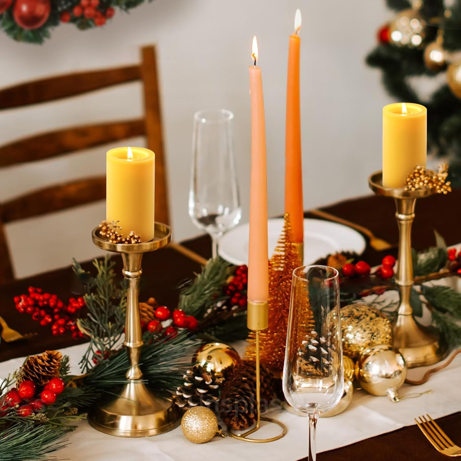 1/3/5PCS 밀랍 기둥 양초 무연 밀랍 양초 가정  - Beeswax Taper Candle 리뷰 및 가격