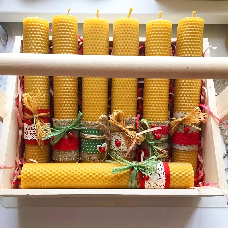 다양한 디자인의 캔들 만들기 세트 (10개입 밀랍 시트 - Beeswax Taper Candle 리뷰 및 가격