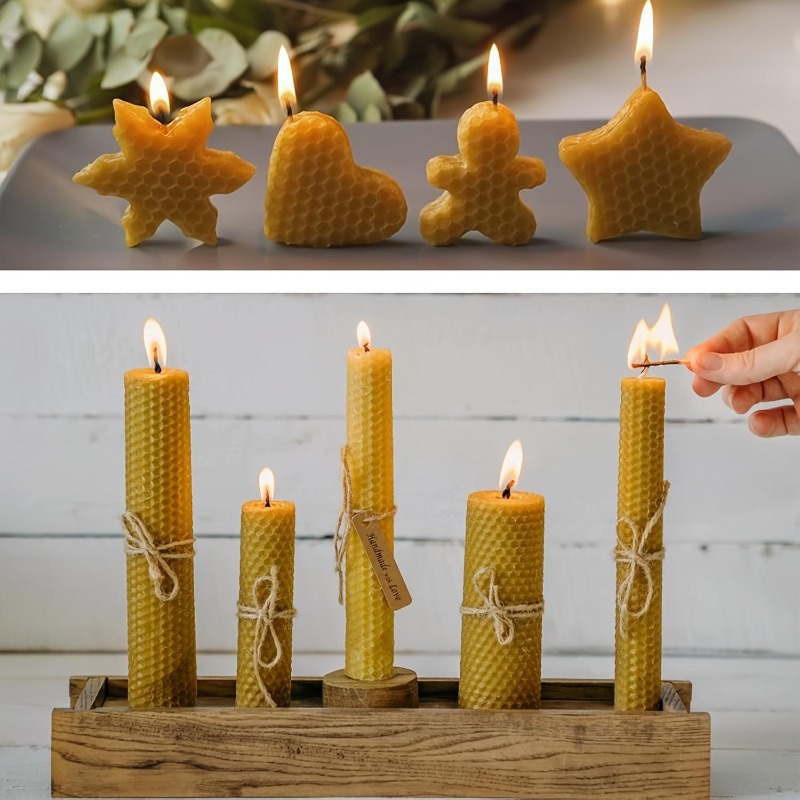 다양한 디자인의 캔들 만들기 세트 (10개입 밀랍 시트 - Beeswax Taper Candle 리뷰 및 가격