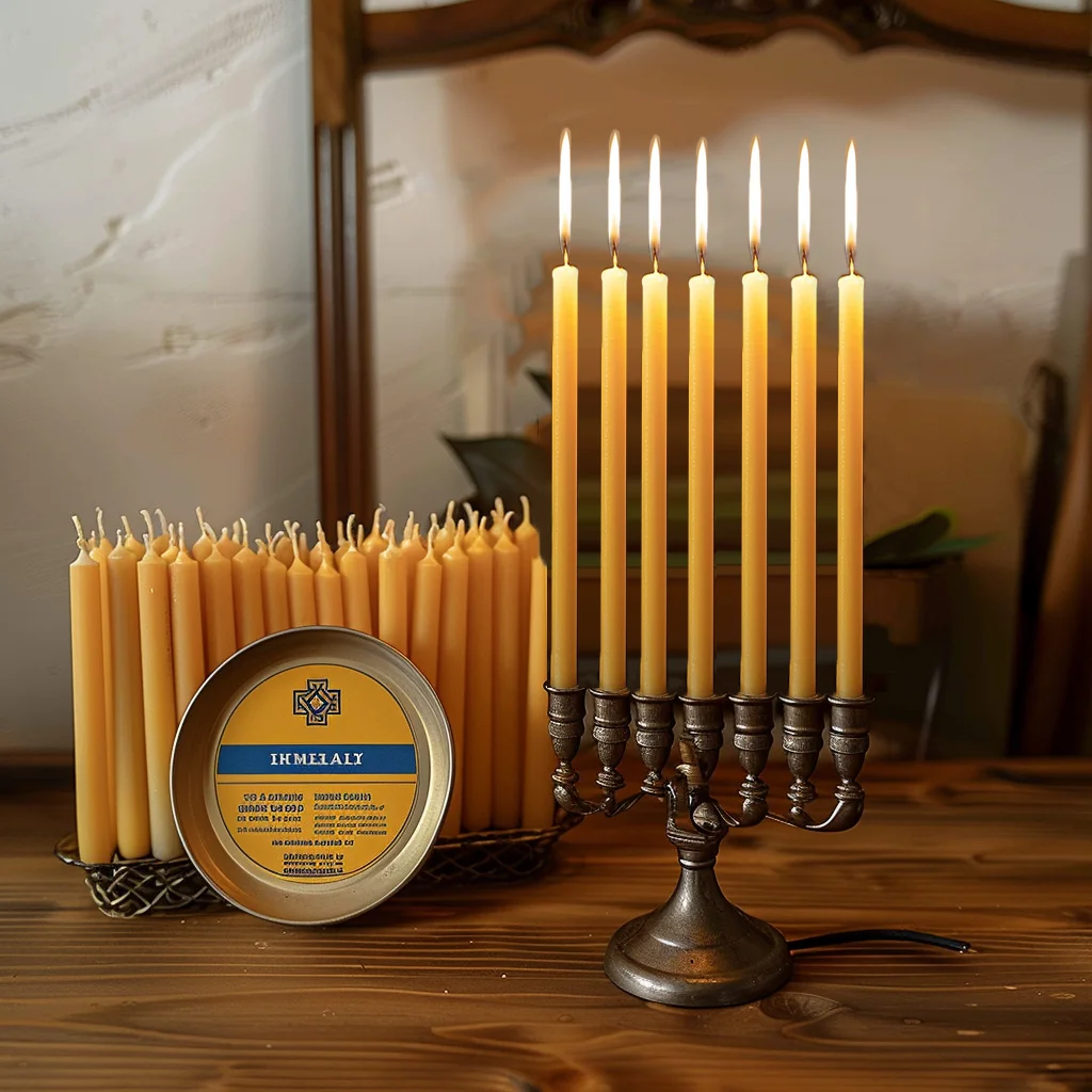 천연 밀랍 하누카 양초, 얇은 테이퍼 꿀 양초, 의식  - Beeswax Taper Candle 리뷰 및 가격