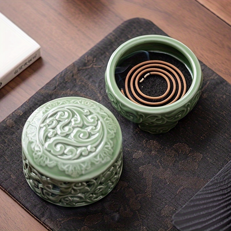 1 세트 중국 스타일 연꽃 향로 위에예 가마 매화 세라 - Home Fragrance Incense Sticks 리뷰 및 가격