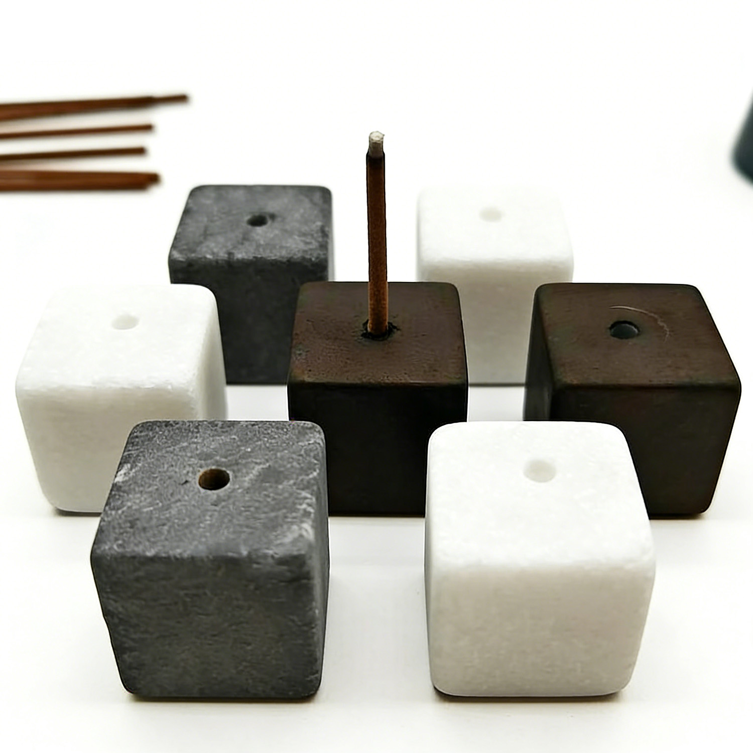 2개 천연석 향꽂이 코일 향로 석영석 받침대 불교 실내 - Home Fragrance Incense Sticks 리뷰 및 가격