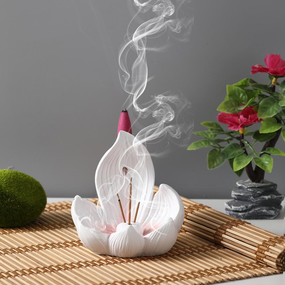 연꽃 향꽂이 테이블 센터피스 역류향 버너 레진 향콘 홀 - Home Fragrance Incense Sticks 리뷰 및 가격