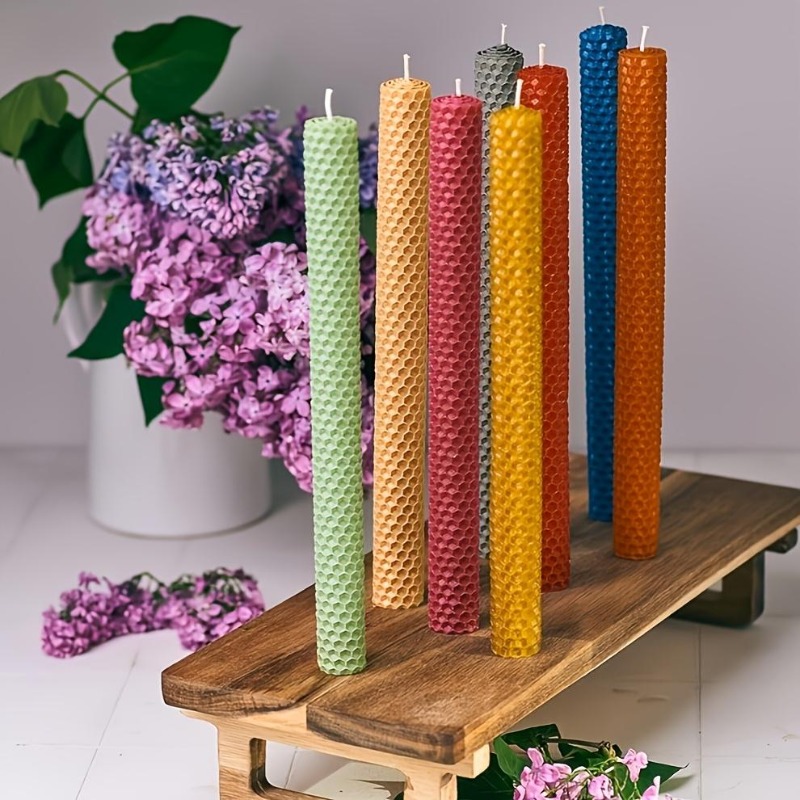 18/27 벌집 모양의 고급 캔들, 집, 식사, 교회, - Beeswax Taper Candle 리뷰 및 가격