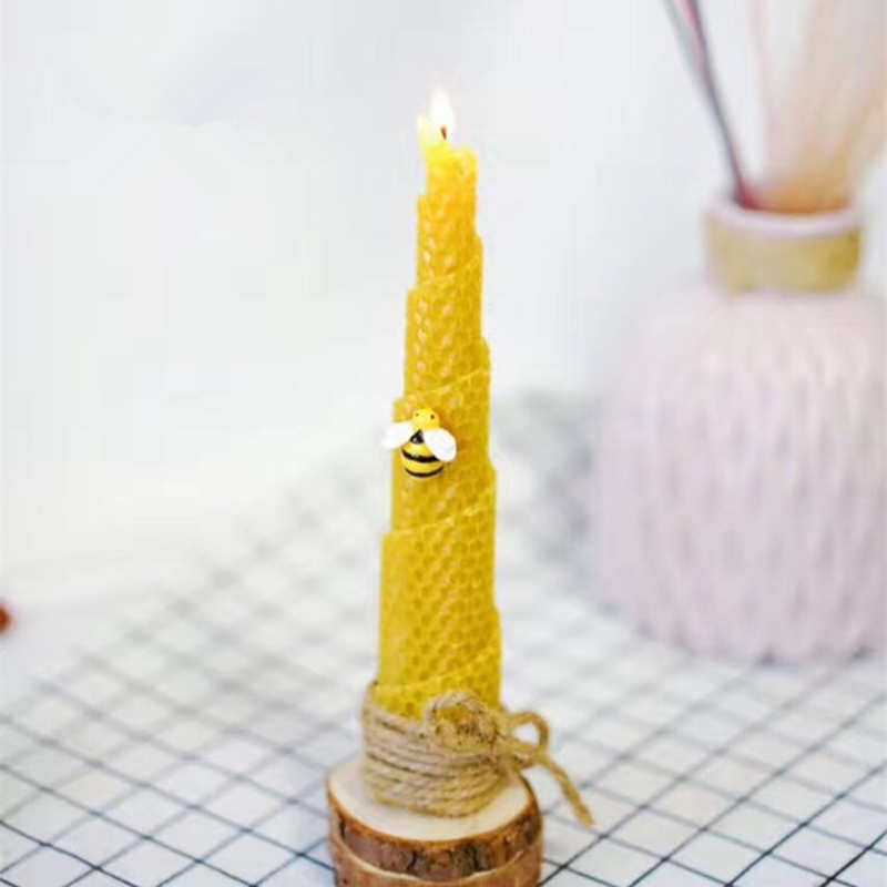 천연 양초 소재, 수제 DIY 꿀 양초, 공예 왁스,  - Beeswax Taper Candle 리뷰 및 가격