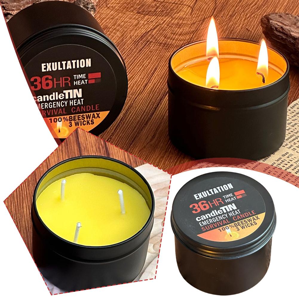 비상 캔들 36시간 3 심지 홈 캠핑 낚시를 위한 아로 - Beeswax Taper Candle 리뷰 및 가격