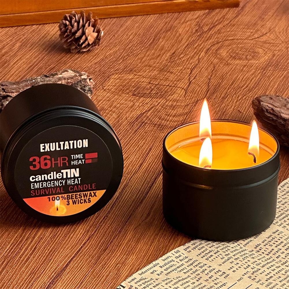 비상 캔들 36시간 3 심지 홈 캠핑 낚시를 위한 아로 - Beeswax Taper Candle 리뷰 및 가격