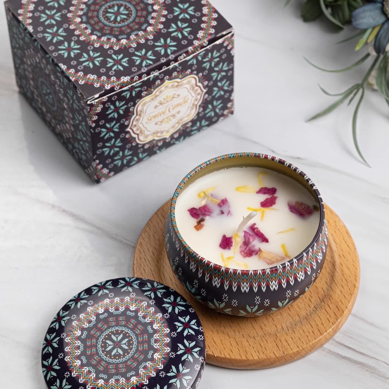 1/4PCS 빈티지 향초 소이 왁스 캔들 항아리 꽃 향 - Home Fragrance Wax Melts 리뷰 및 가격